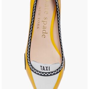 Kate Spade Yellow and Black Taxi Flats